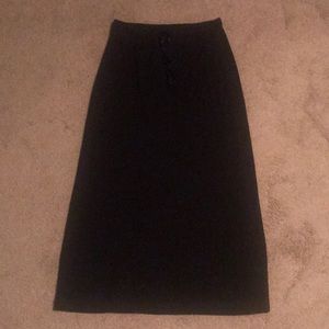Black maxi skirt